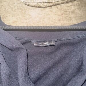 Zara Basic Navy Blouse